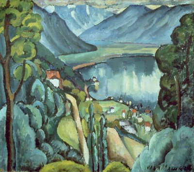 Lake Geneva by Ilya Ivanovich Mashkov